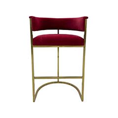 Everly Barstool - Dark Red F-BS109-DR