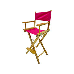 Kubrick Director's High Chair - Hot Pink F-DR102-HP